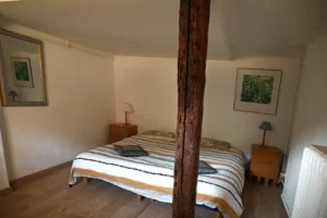 vue d'une chambre du gîte le Cerf