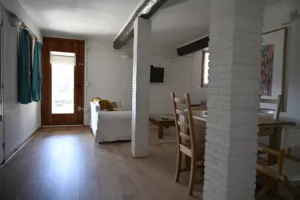 vue du séjour du gîte le Cerf