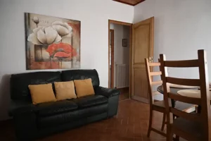 vue du séjour du gîte la Marmotte